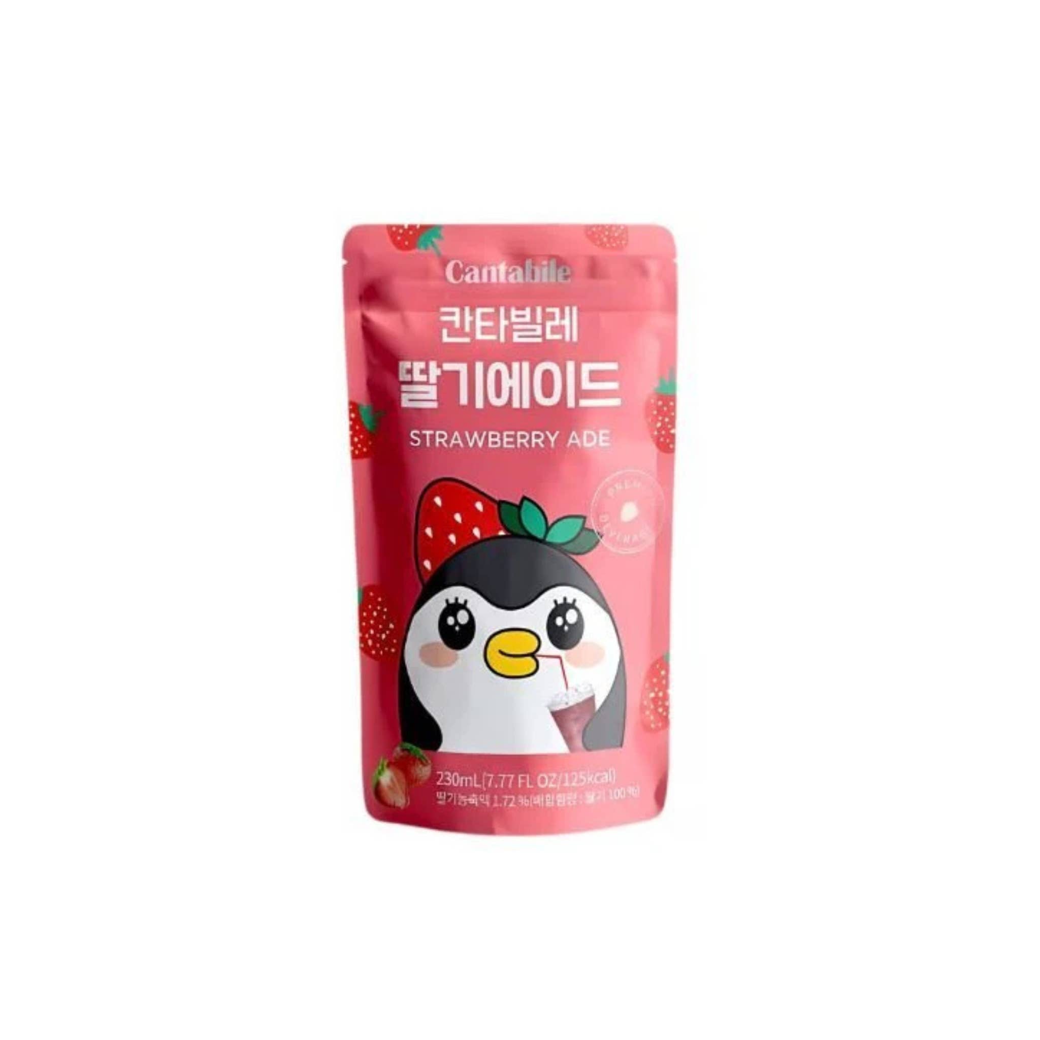 utoppa GmbH - Wholesale Fruit Juice - CANTABILE Strawberry Ade Pouch Drink 230ml