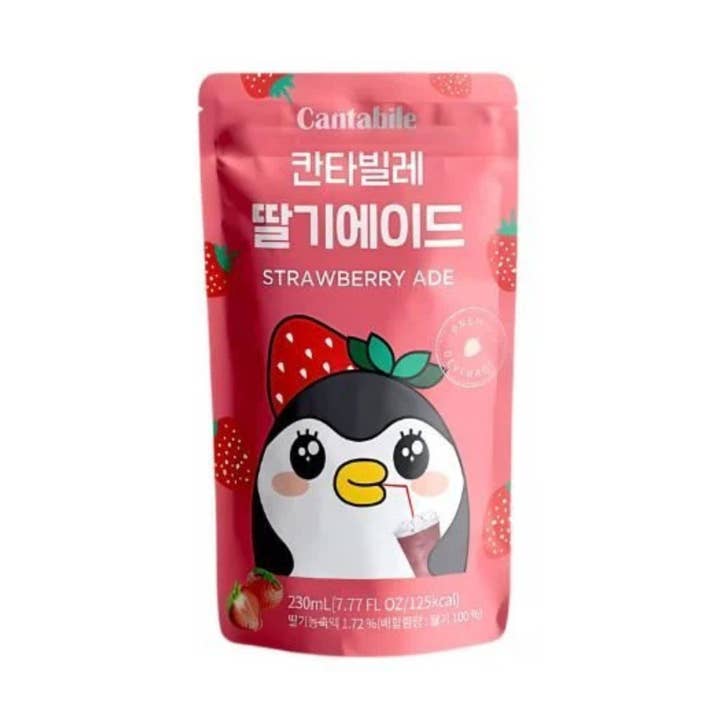 CANTABILE Bebida de fresa en bolsa 230ml para venta al por mayor de utoppa GmbH