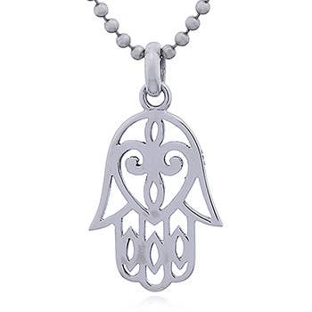 Silver .925 Hamsa Pendant – Symbol of Protection & Blessing for wholesale by So... Silver Jewelry