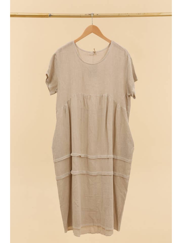 LÉA & LUC - Wholesale Jurk - Dames - Jurk van 50% katoen en 50% linnen REF. 10120