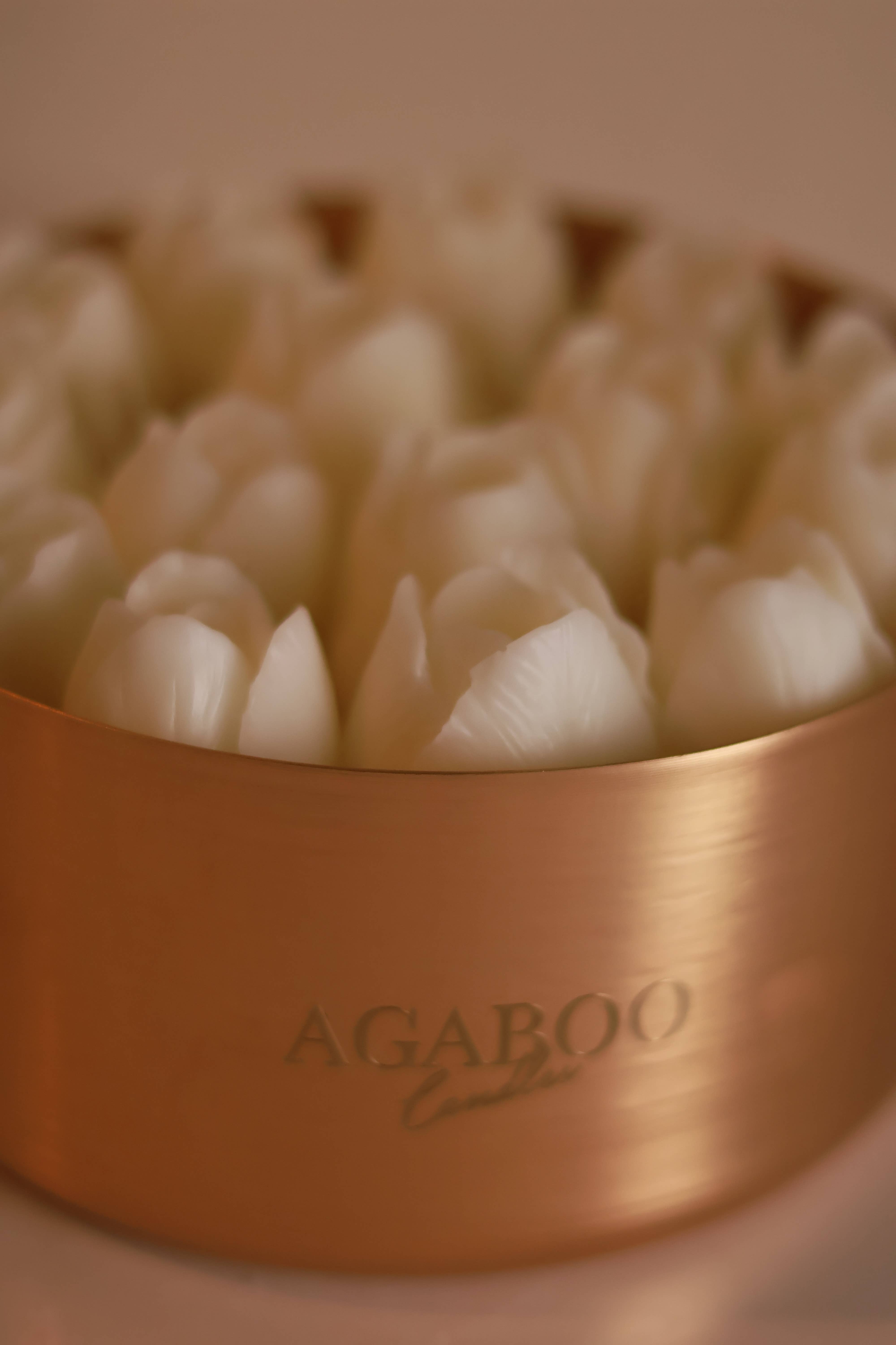 Agaboo Candle - Wholesale Novelty Candle - Huge 40oz Floral Vase Candle with tulips 40 oz - Container2