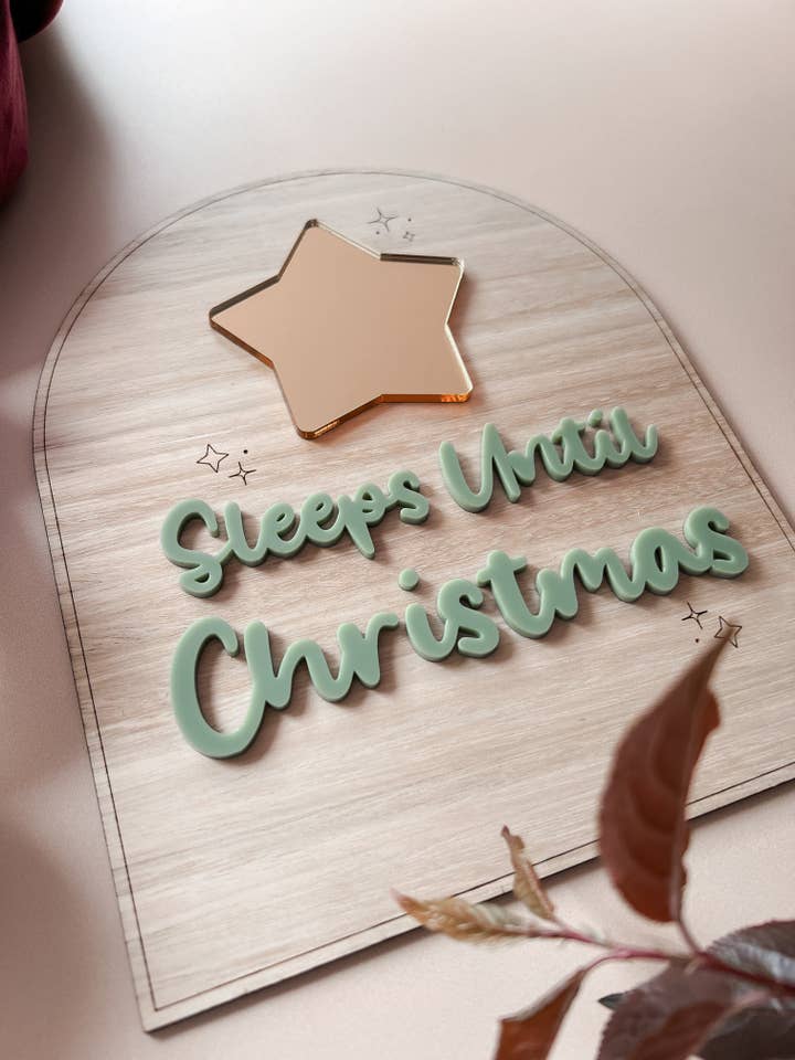 Sleeps Until Christmas Arch for wholesale by Little Rabbit Lane