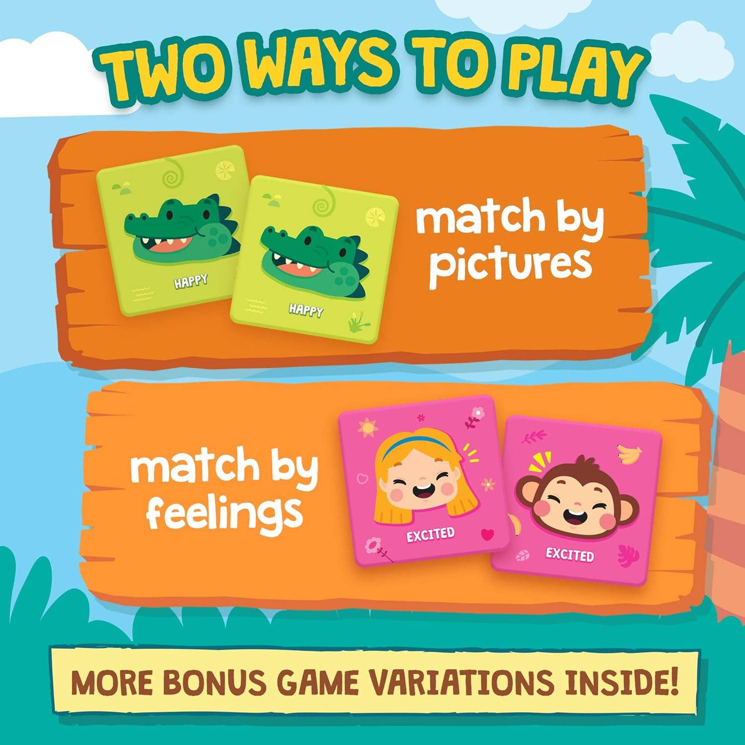 ThinkPsych - Wholesale Learning Cards - Kids & Baby - Find & Match - Feelings Safari2
