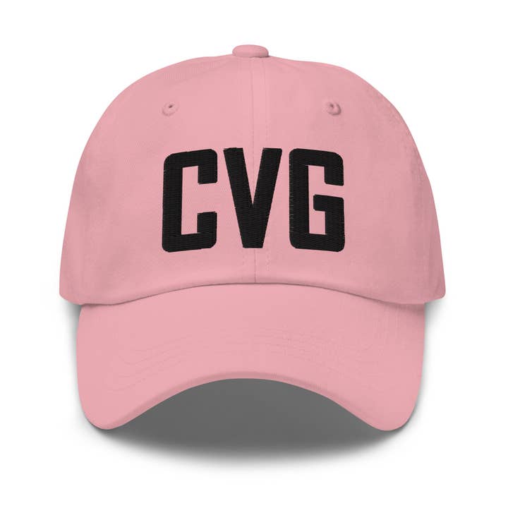 CRE PYT - Vente Casquette de baseball – unisexe - Casquette de papa brodée avec le code aéroport CVG Kentucky8