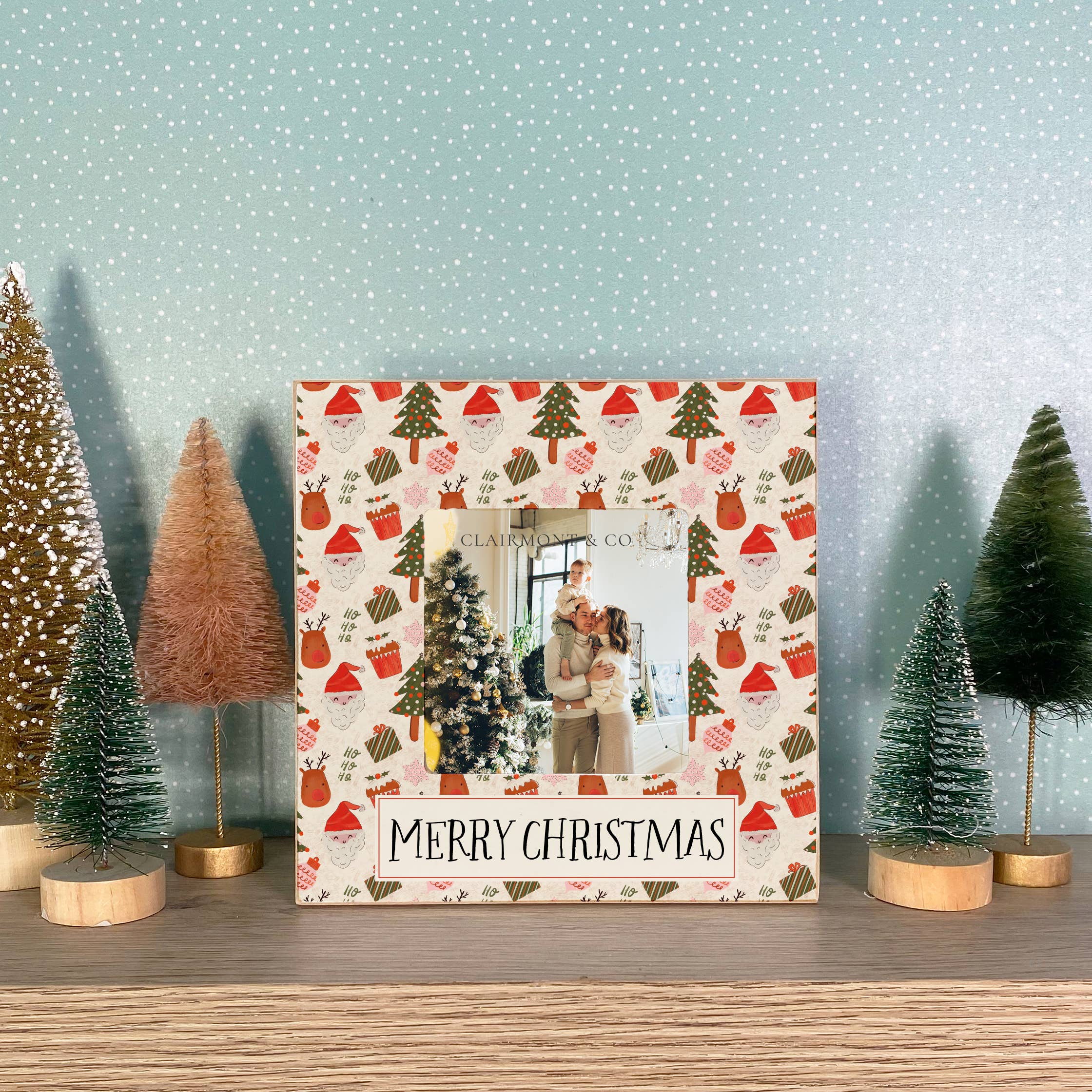 Clairmont & Co - Wholesale Picture Frame - Merry Christmas, Photo Frame, Christmas, Wooden Frame