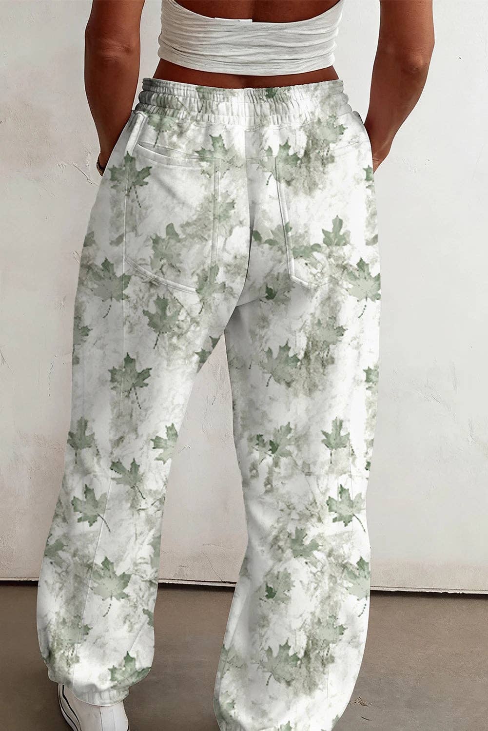 Lovesoft - Wholesale Lounge Sweatpants/Joggers - Women's - Beige Camo Print Baggy Drawstring Jogger Sweatpants4