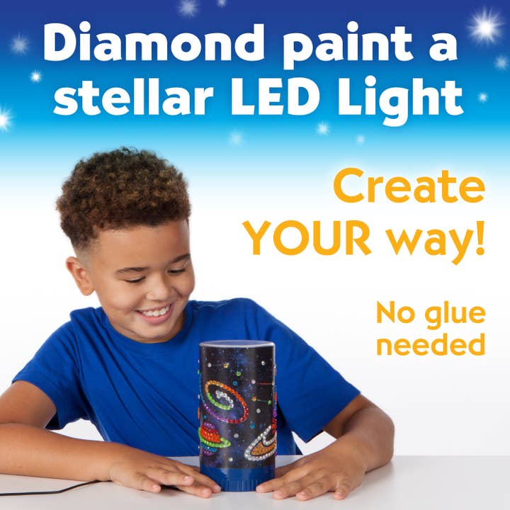 Faber-Castell / Creativity for Kids - Wholesale DIY Craft Kit - Kids - Big Gem Diamond Painting Light - Night Light Craft Kit1