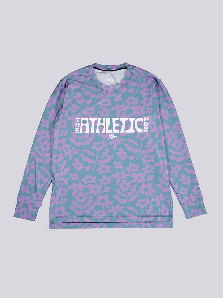 T-shirt technique à manches longues Camoflora pour homme pour la vente par The Athletic Community