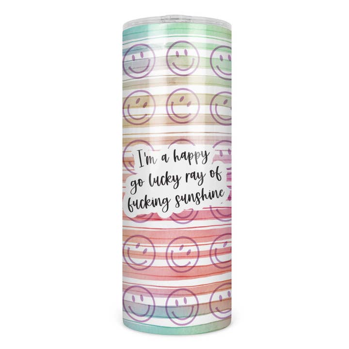 Happy Go Lucky Ray of Fing Sunshine Insulated Skinny Tumbler for wholesale by 1327 and co