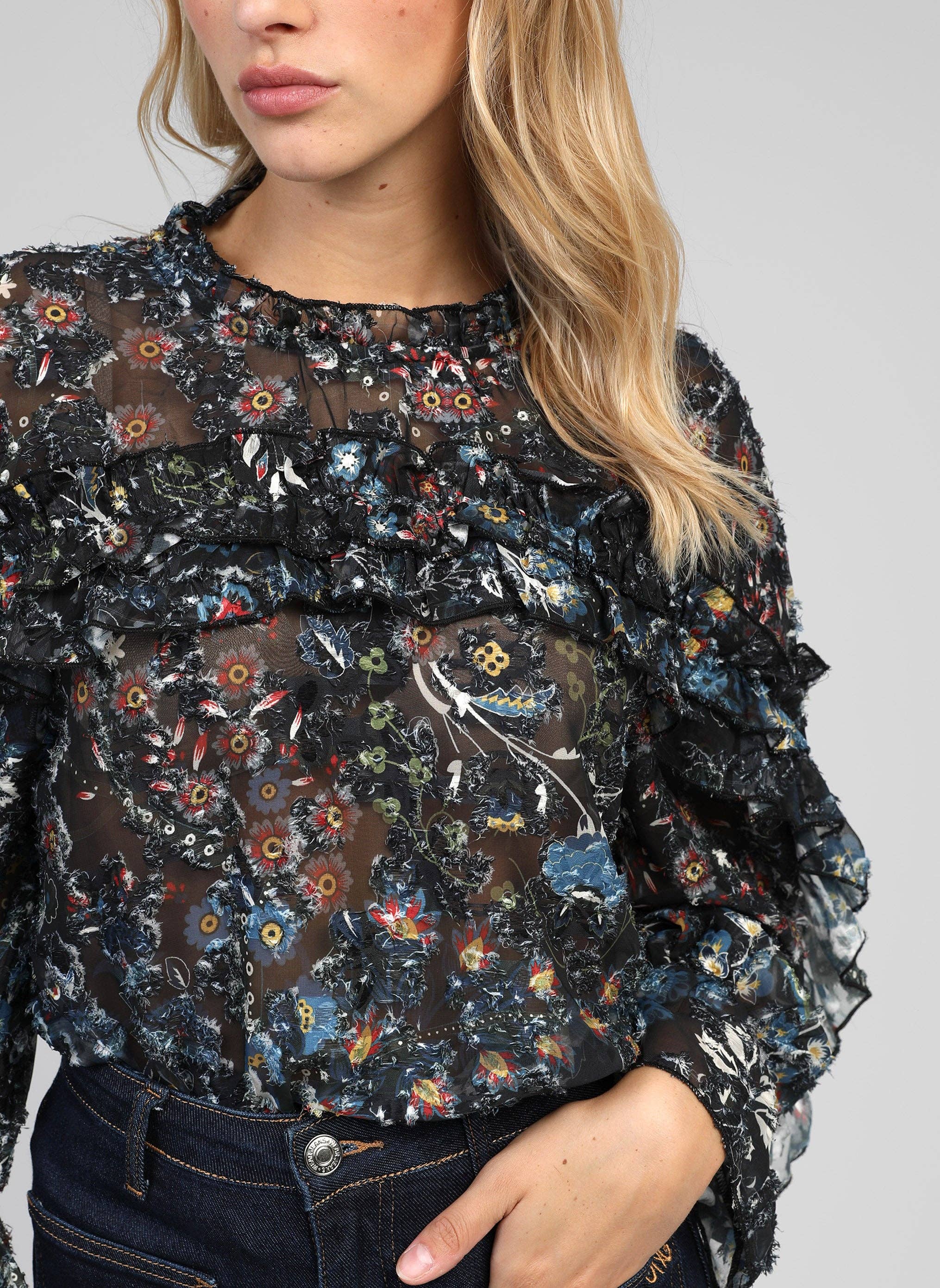 An'ge - Wholesale Blouse - Women's - SOELINA blouse folina black1