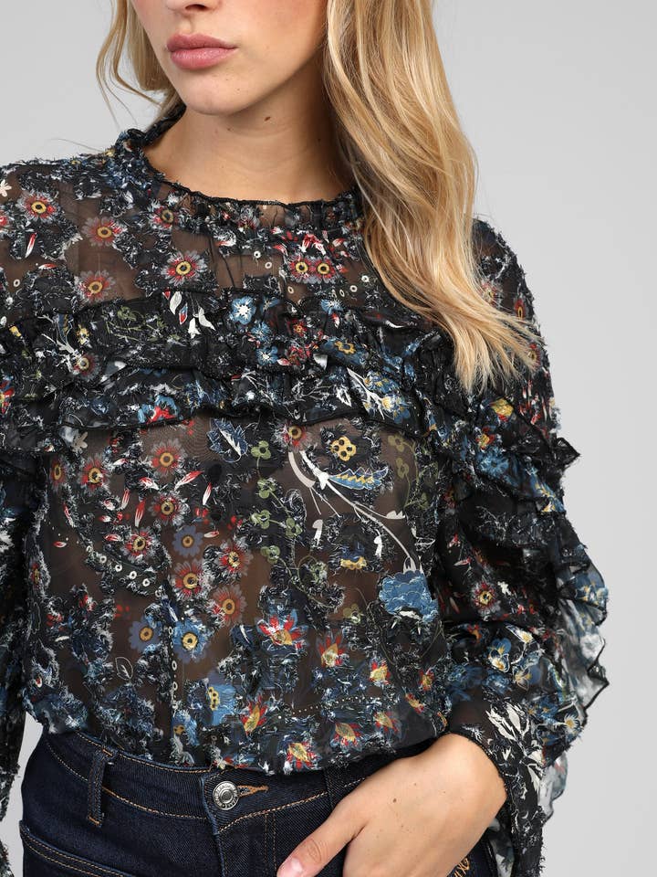 An'ge - Wholesale Blouse - Women's - SOELINA blouse folina black1