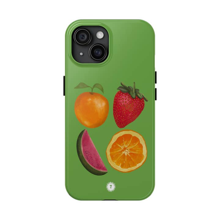 Lime Green Fruity Fab 4 Painting Phone Case for wholesale by Thursday’s Child Creative Studio
