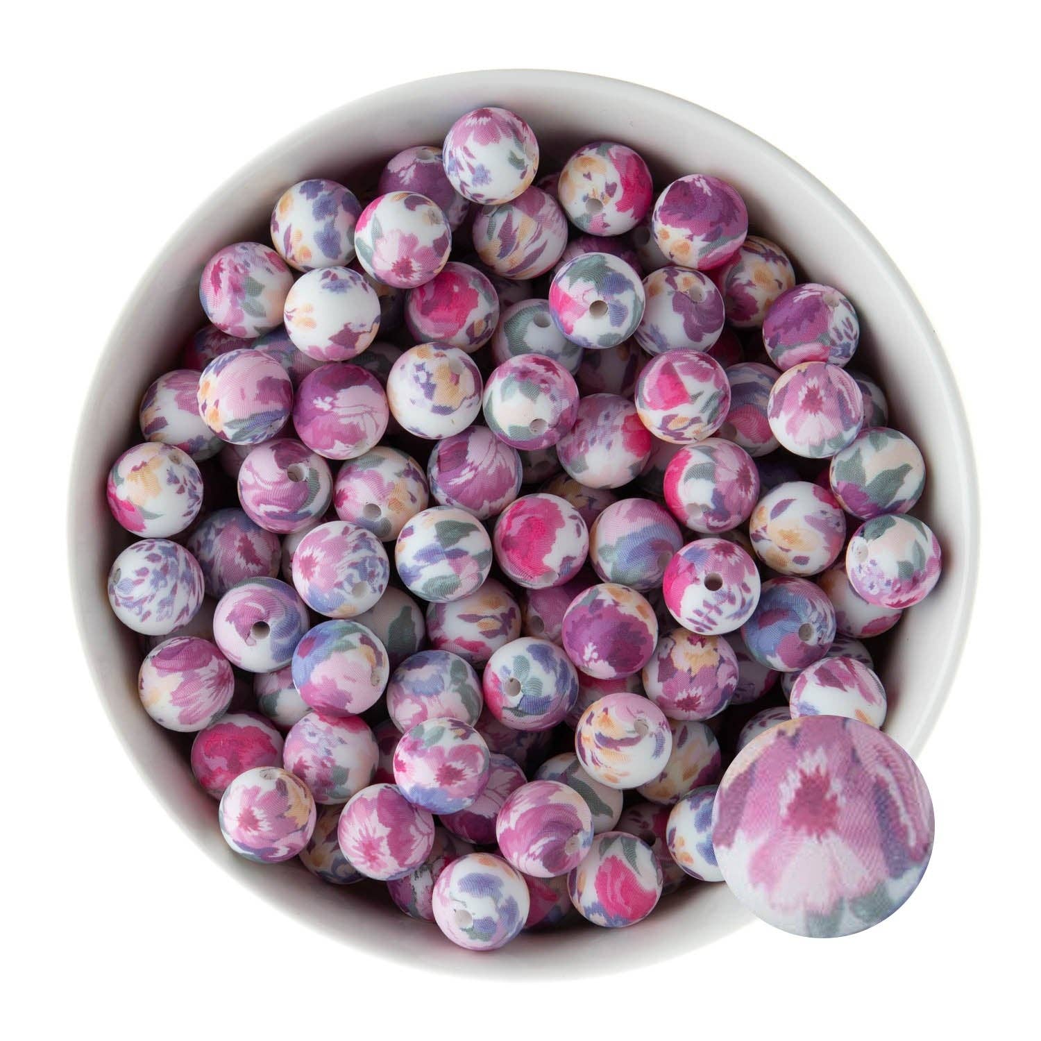 Cara & Co Silicone Craft Supply - Wholesale Craft Supplies - Standard Silicone Print Beads54