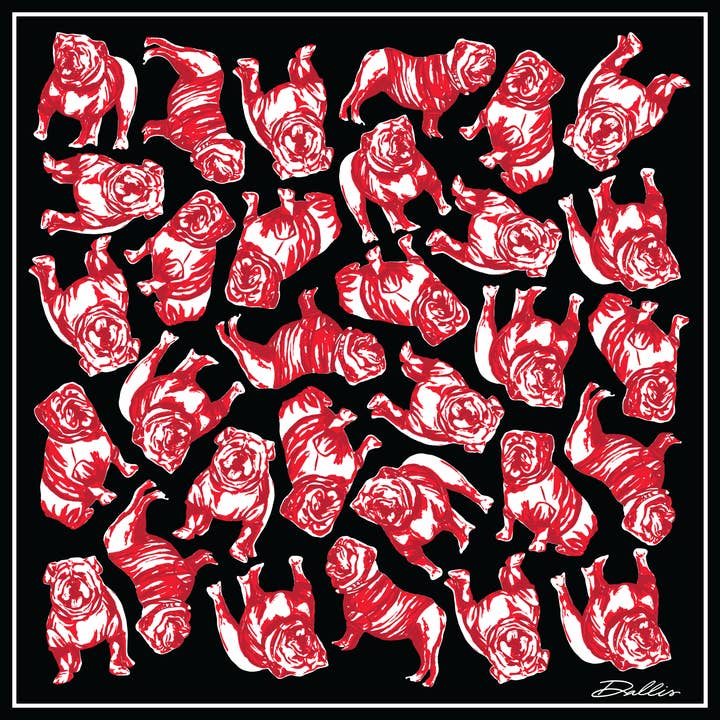 Dallis Foshee Art & Design, LLC - Wholesale Scarf - Women's - Sic 'Em Gameday Scarf | Black2