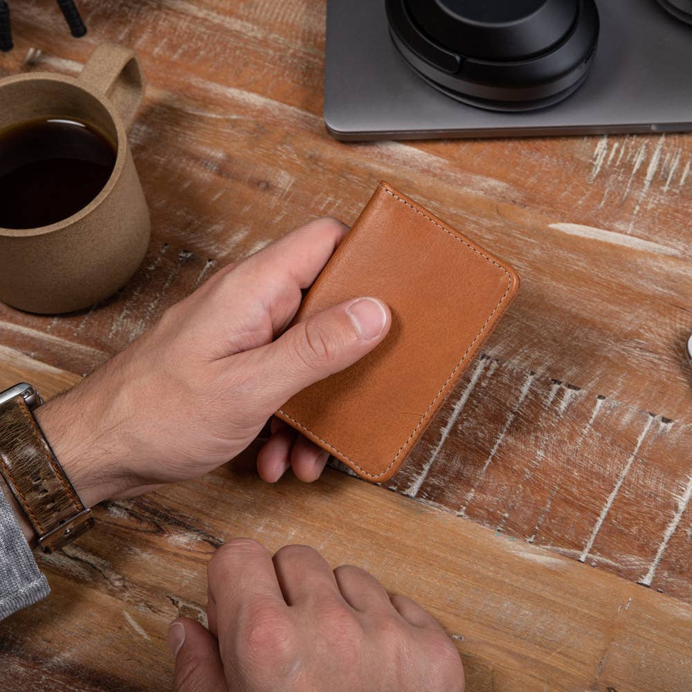 CASUPO - Vendita all'ingrosso Portafogli - Uomo - Regali per papà - Portafogli in pelle RFID - Uomo - Whiskey5