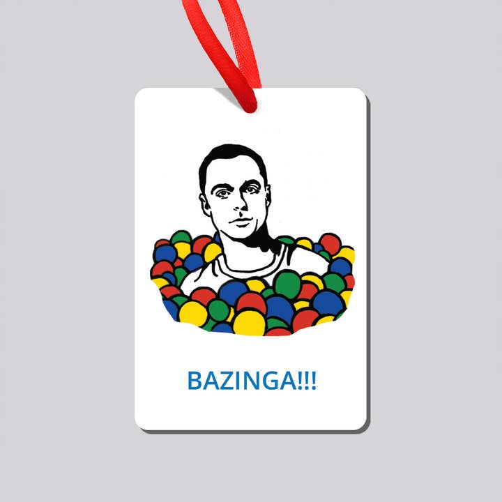 Design Corner - Wholesale Ornament - Oerknaltheorie Sheldon Bazinga ornament en magneet1