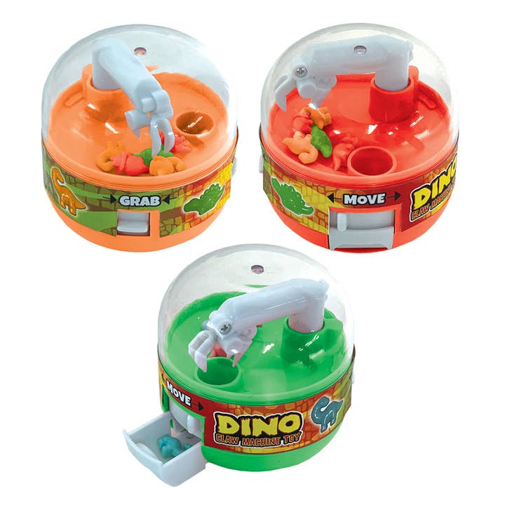 Geddes - Wholesale Classic Toy - Kids - DINO CLAW MACHINE TOY 12/DSP