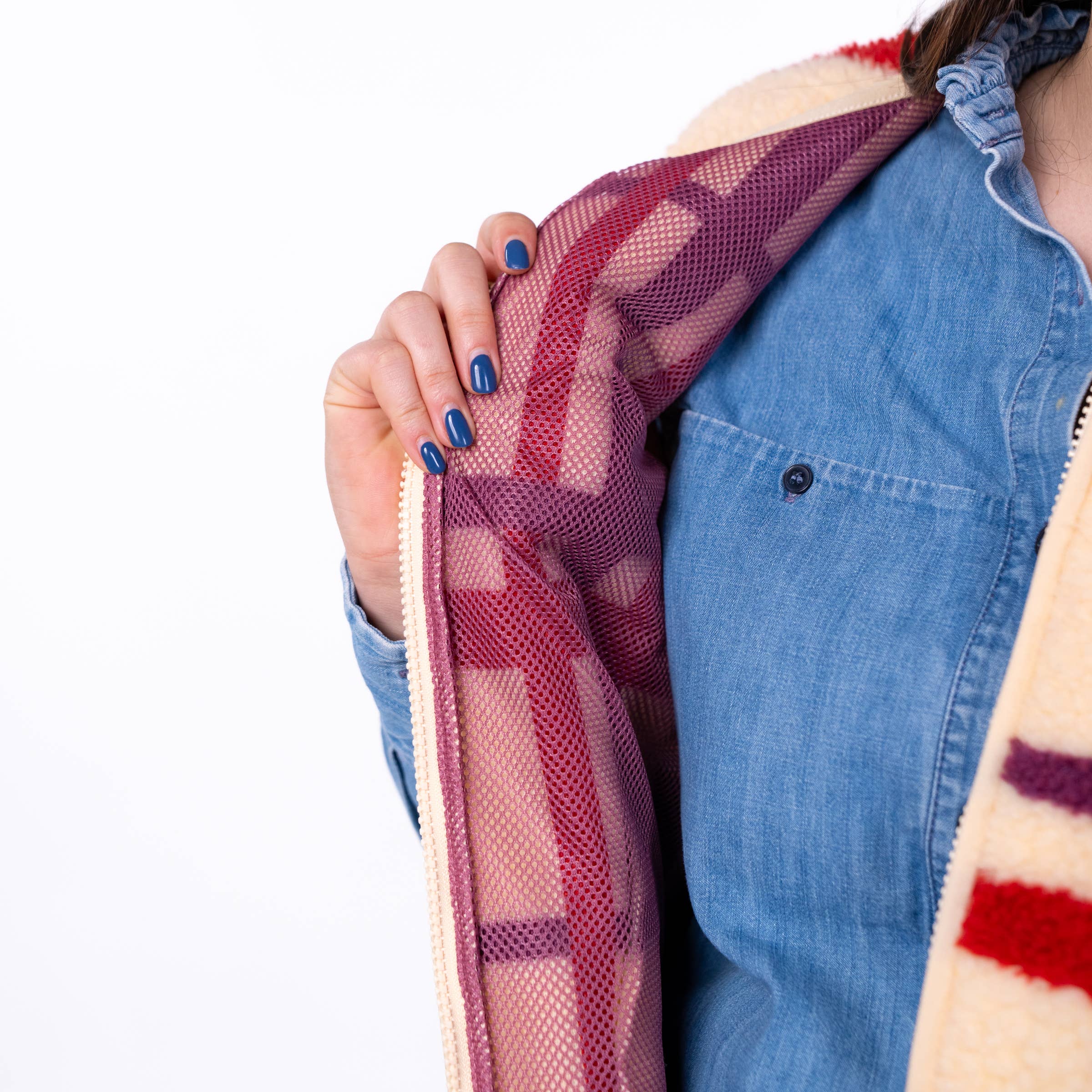 BILLYBELT – Colete - Mulher por atacado – Colete xadrez sherpa feminino sem mangas com zíper5