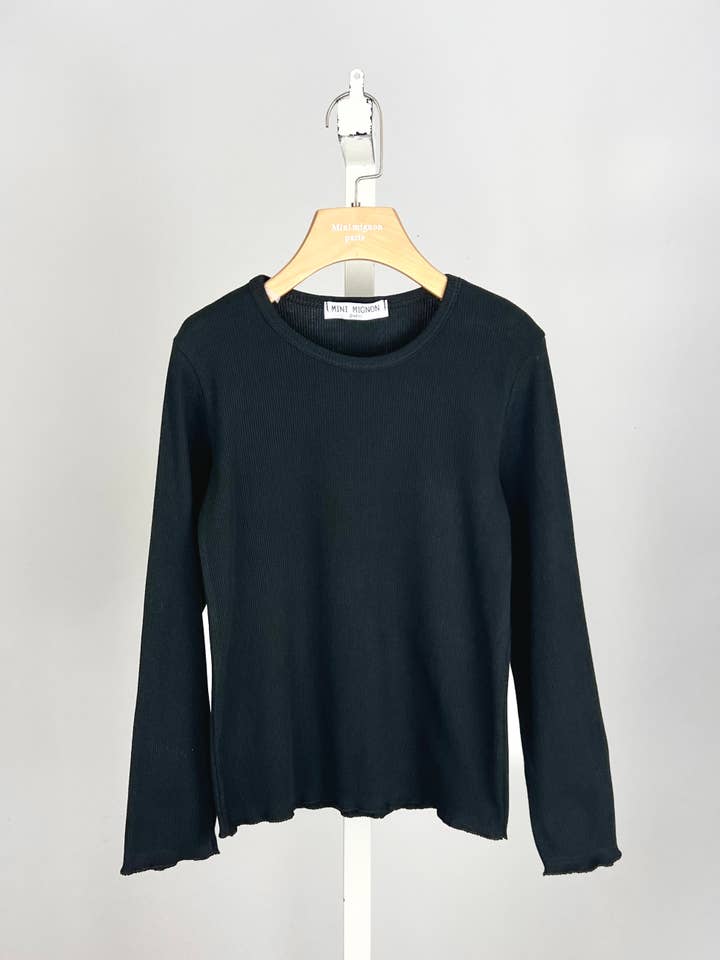 MINI MIGNON PARIS - Wholesale T-Shirt - Kids - Girls' long sleeve cotton ribbed t-shirt2