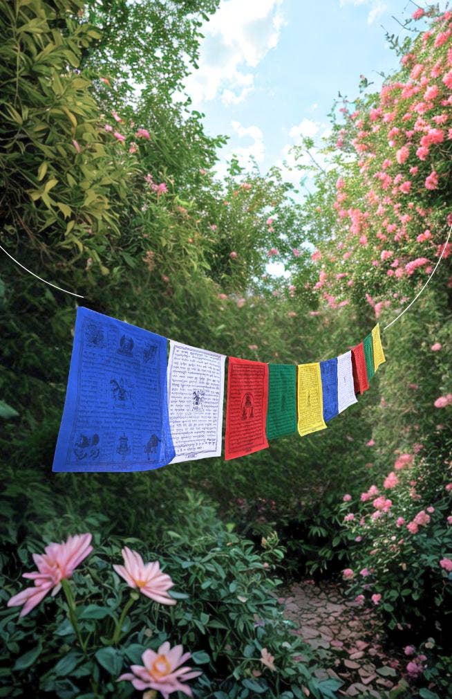 Ganesh Himal Trading - Wholesale Flag - Prayer Flag Pack of 5- Small 0