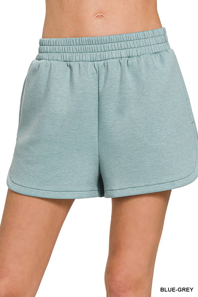 42POPS - Vendita all'ingrosso Pantaloncini - Donna - Shorts a vita elastica stile delfino con tasche5