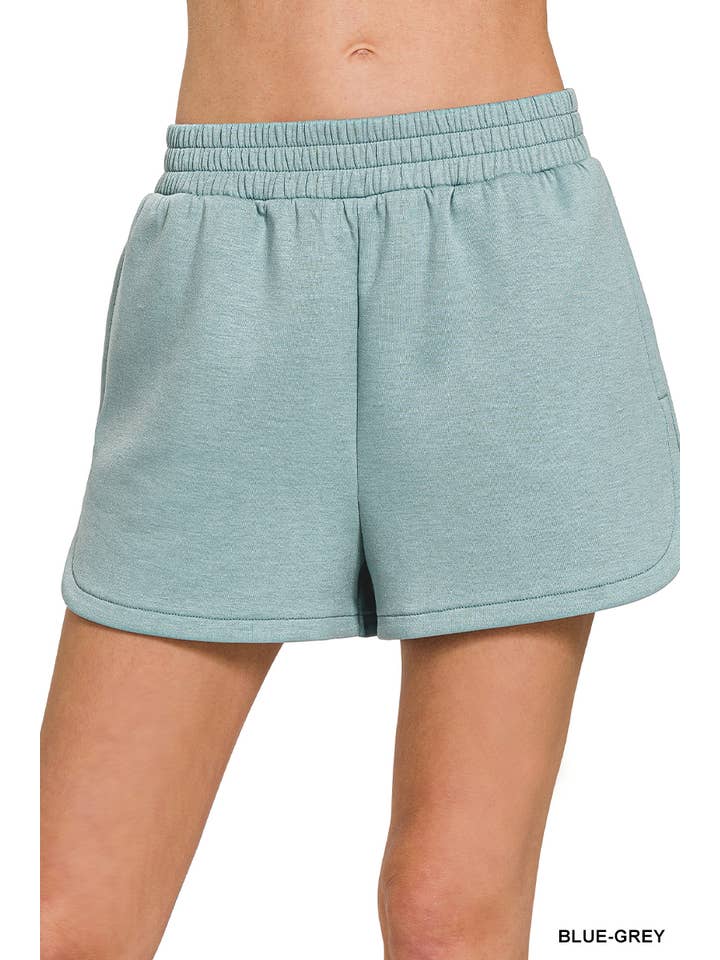 42POPS - Vendita all'ingrosso Pantaloncini - Donna - Shorts a vita elastica stile delfino con tasche5