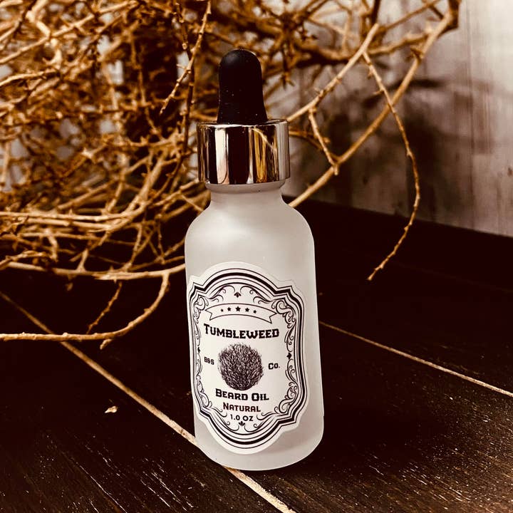 Beard Oil- Natural for wholesale by Tumbleweed Beard & Stache Co.