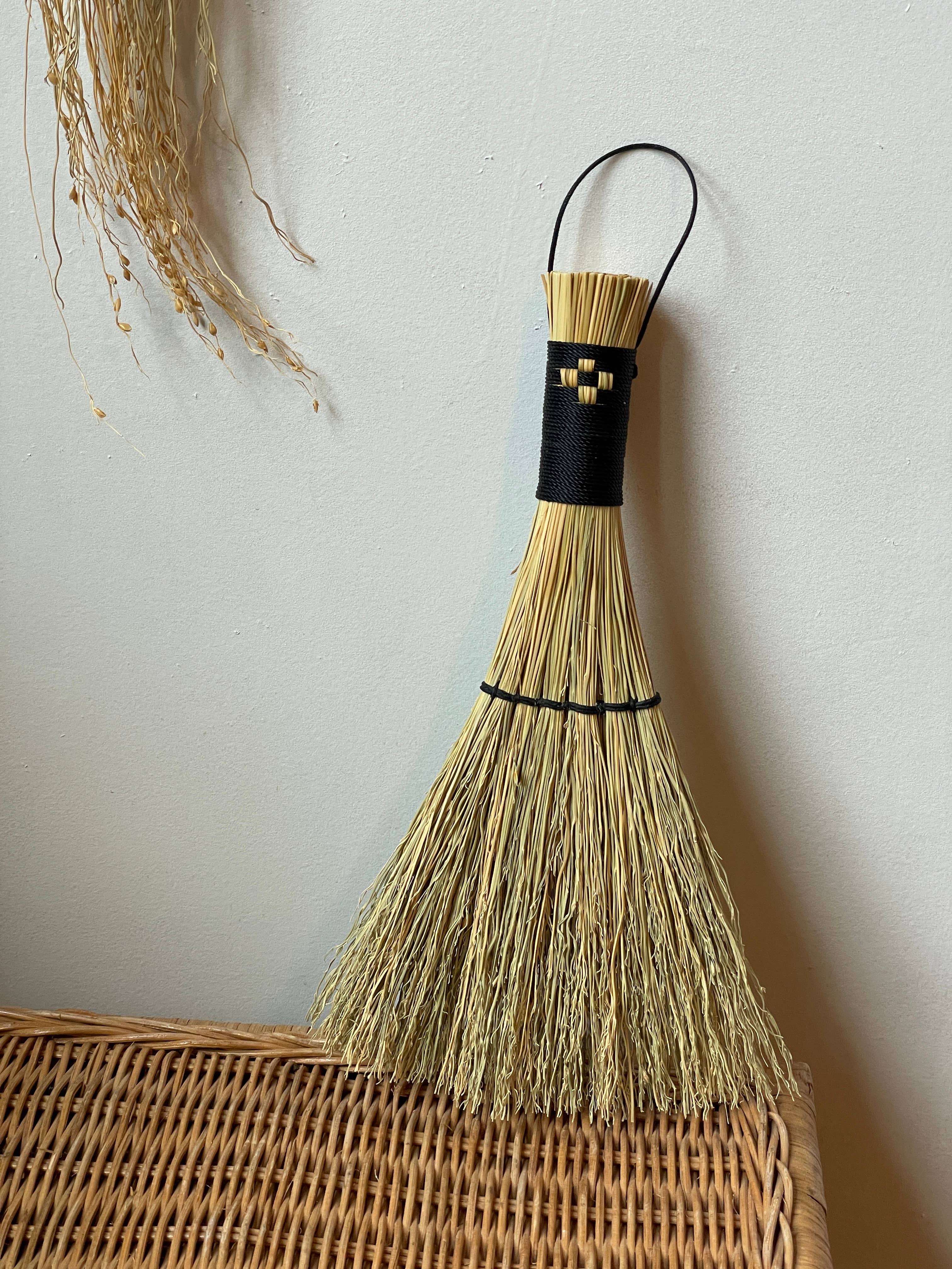 Husk Brooms - Wholesale Broom - Rustic handcrafted quilted broom1