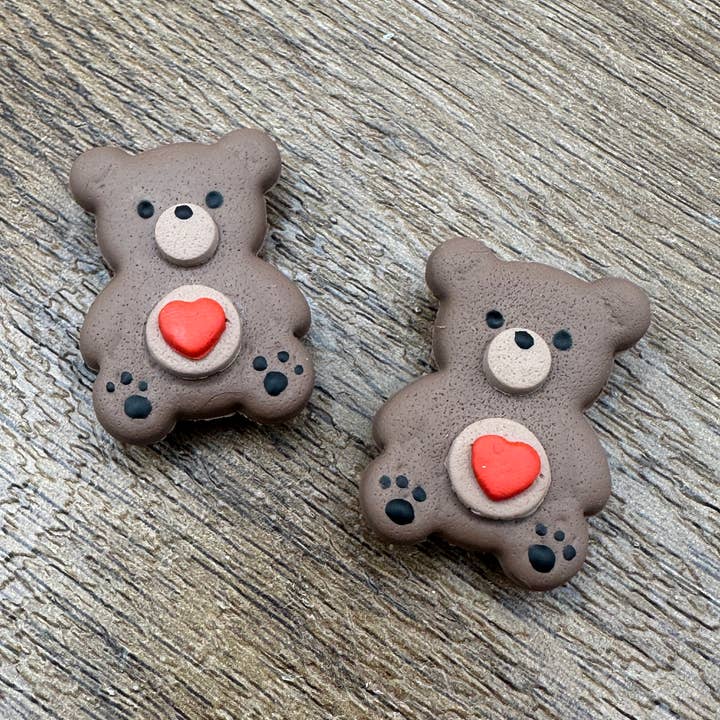 Teddy Bear Polymer Clay Magnet for wholesale by Making with Molli
