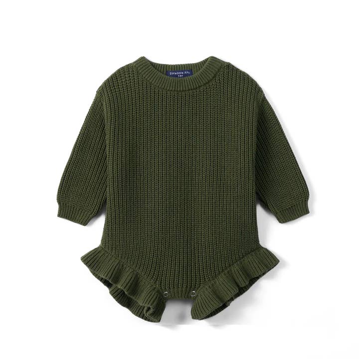 SwaddleAn - Wholesale Romper - Kids - 100% Cotton Ruffle Baby Girl Knit Romper 19