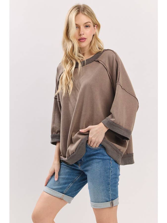 Sewn and Seen - Wholesale Top - Maternity - Mineral-Washed Oversized French Terry Top26