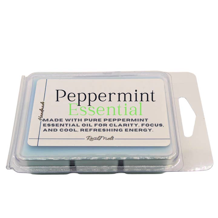 ResilScents WholeSale - Wholesale Wax melt - Peppermint Essential ResilMelt – 2.4oz Soy Wax Melt | Pure Peppermint Essential Oil