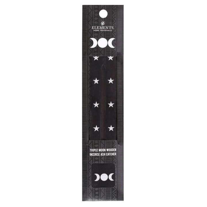 Something Different Wholesale - Wholesale Incense Holder - Triple Moon Wooden Incense Ash Catcher