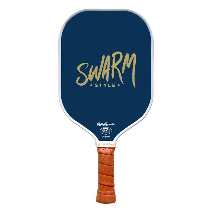 Georgia Tech Gule Jakker Marineblå Swarm Style Pickleball Paddle (B2B) for engroshandel hos Rally Republic