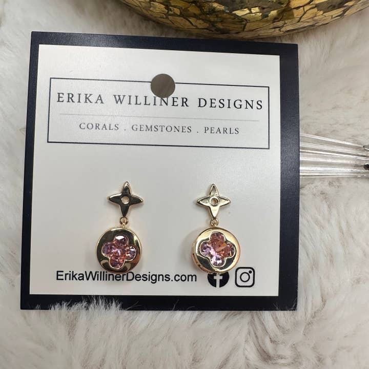 Star and clover earrings | Erika Williner Designs for wholesale by Erika Williner Designs
