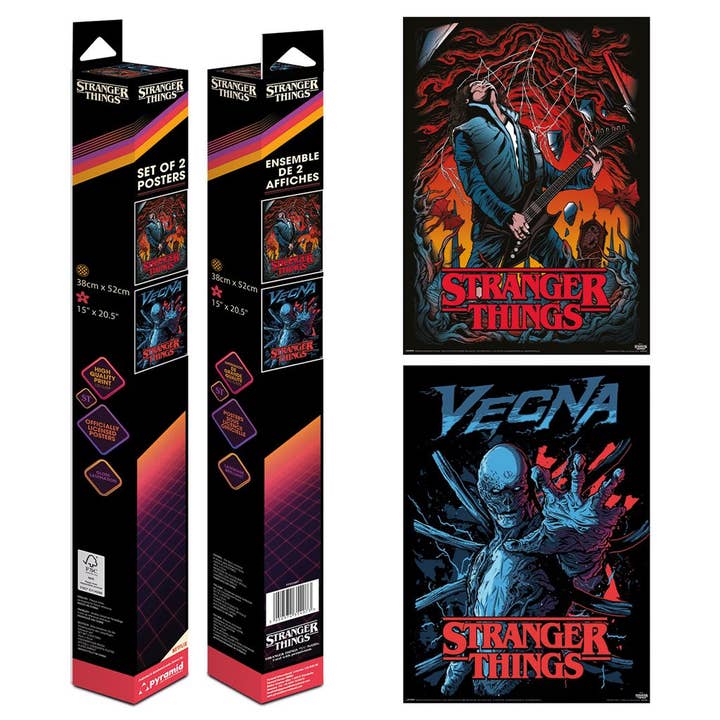 Set de pósters Stranger Things para venta al por mayor de Pyramid International