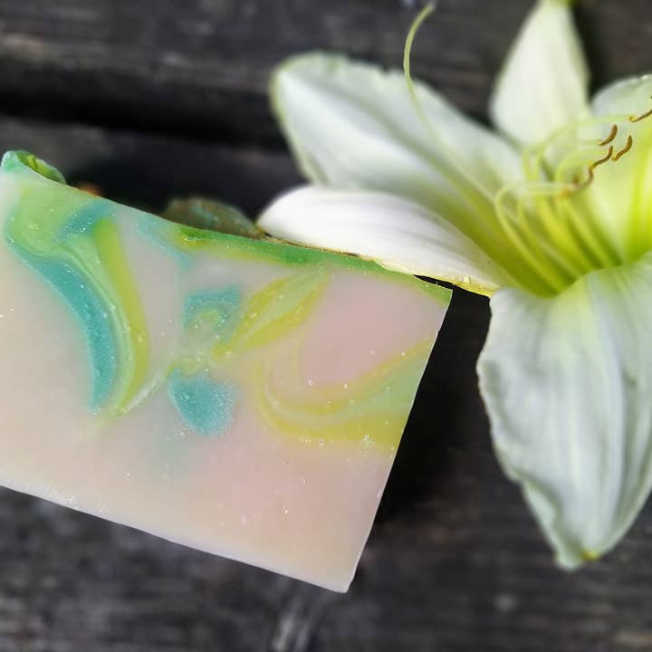 Secret Garden Goat milk soap with silk and honey for wholesale by Lux Leonis