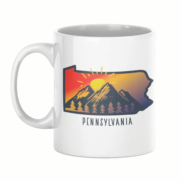 Tasse Pennsylvania Mountains 11 oz pour la vente par Lucky Mfg. Co.