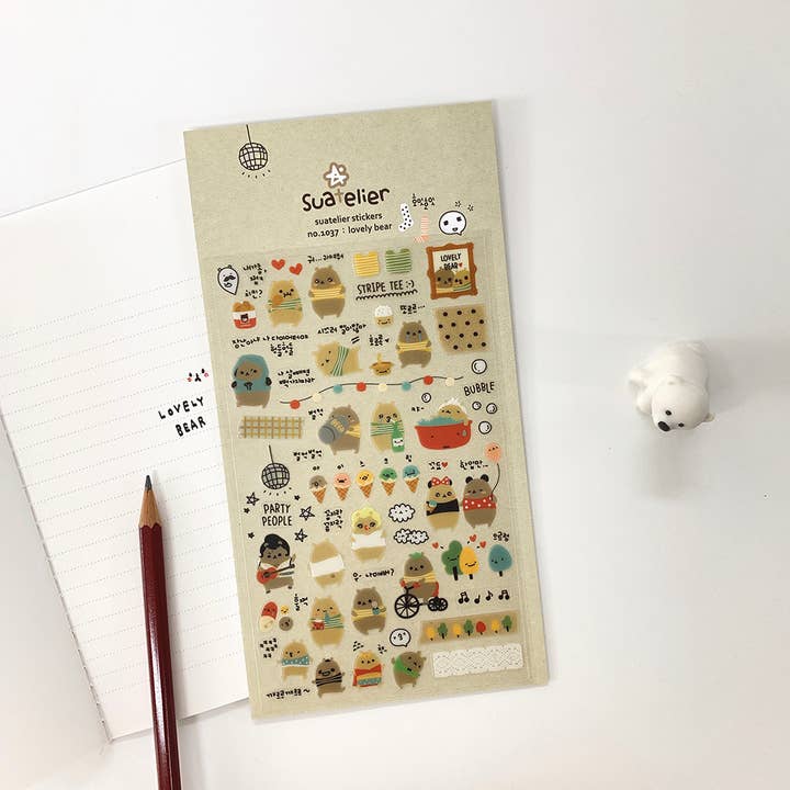 Suatelier design - Wholesale Sticker - Lovely Bear