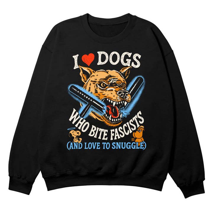J'adore les chiens sweat-shirt noir pour la vente par Boss Dog