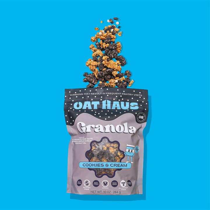 Oat Haus - Wholesale Granola - Cookies & Cream Granola - 6/10OZ6