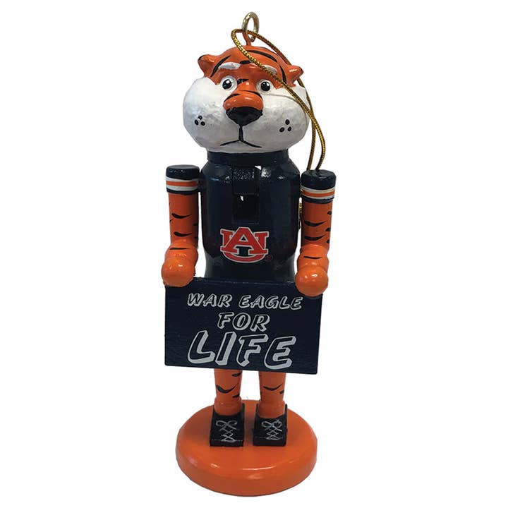6” Auburn For Life Nutcracker Ornament for wholesale by Santa’s Workshop Inc.