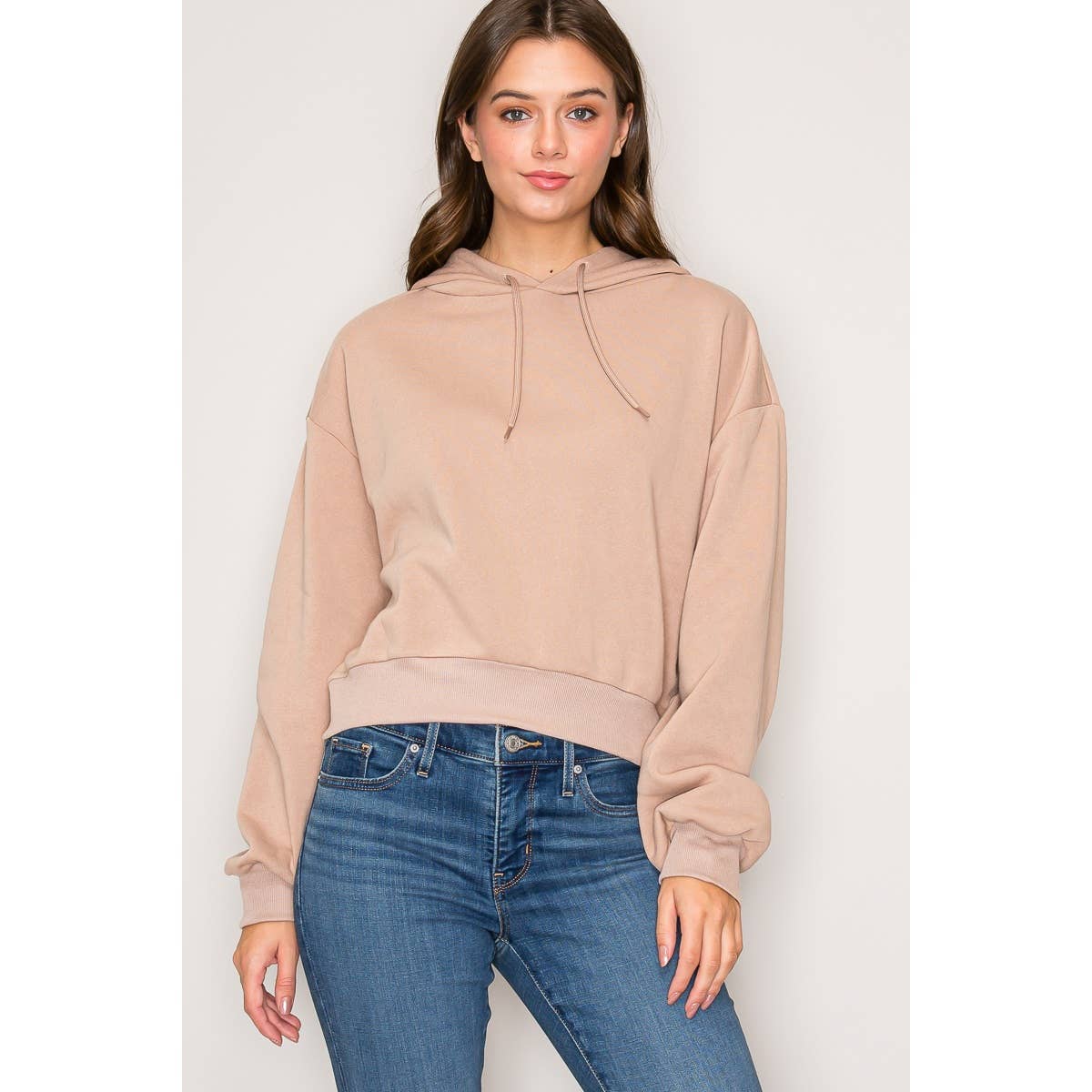 Popular 21 – wholesale Hoodie – Women's – Cropped Fleece Hoodie0