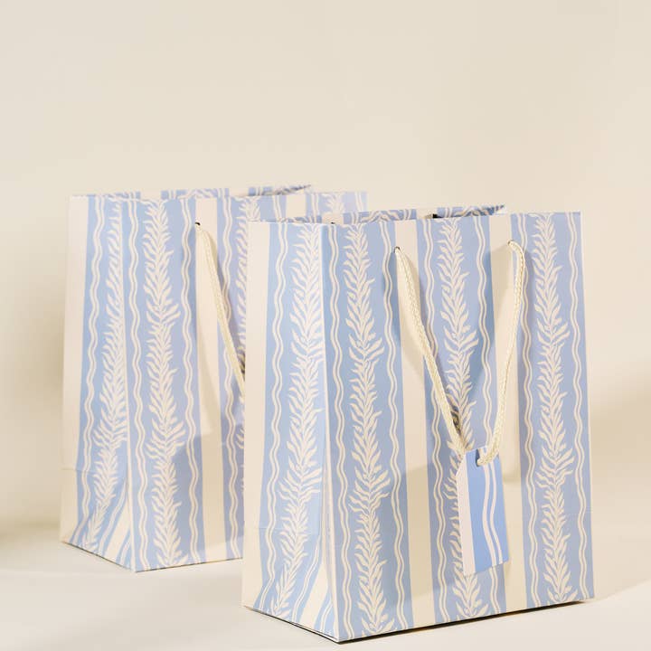 One & Only Paper - Wholesale Gift Bag - Blue Vine Medium Paper Gift Bag