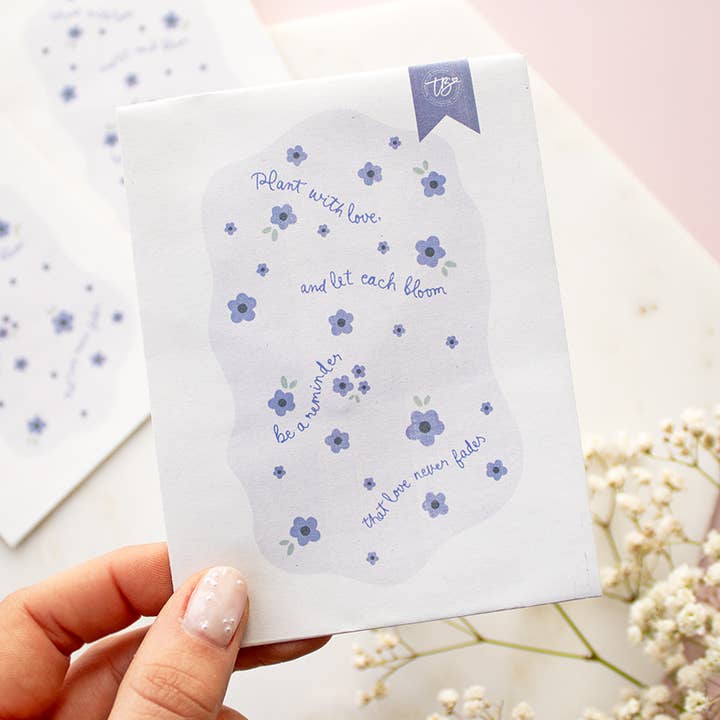 Packet of Forget Me Not Seeds for wholesale by TreatBox