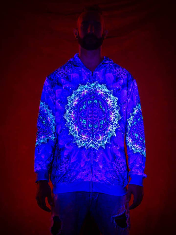 Mystic Mind - Wholesale Hoodie - Unisex - Sacred Geometry Hoodie | Fractal Hoodie | Psy Clothing | Festival Hoodie | Psychedelic Sweater | Raising Color (HD)6