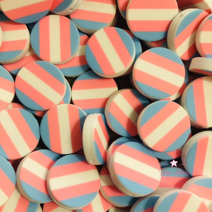 Transgender Pride-flagga || Trans silikonfokalpärla för wholesale av Starr Plans