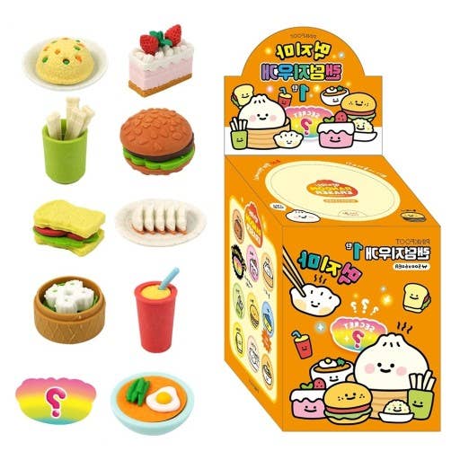 K_Wonderland - Wholesale Eraser - Yummy Snack Miniature Random Eraser Box