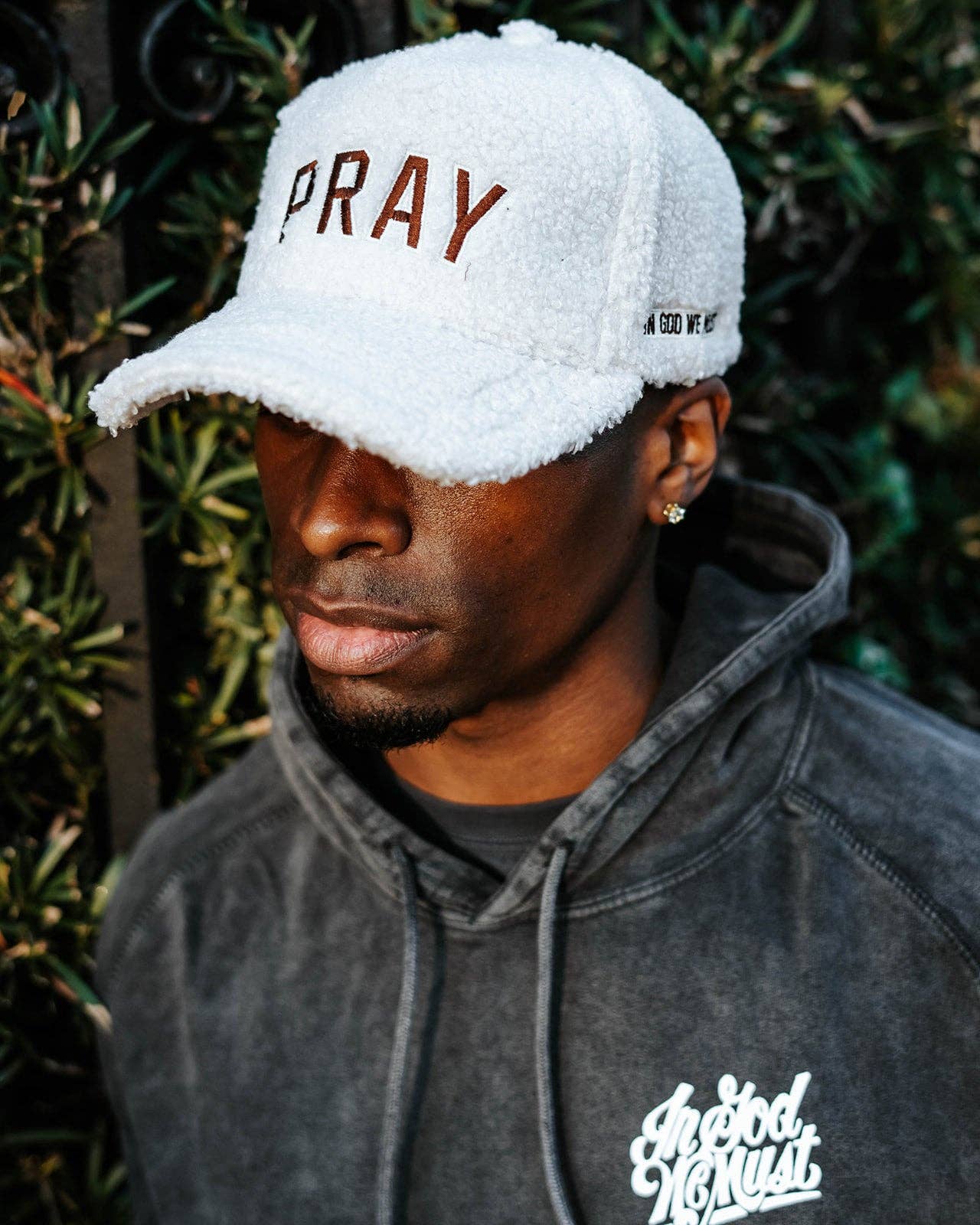 In God We Must - Wholesale Trucker Hat - Women's - 'Pray' Sherpa Snapback2