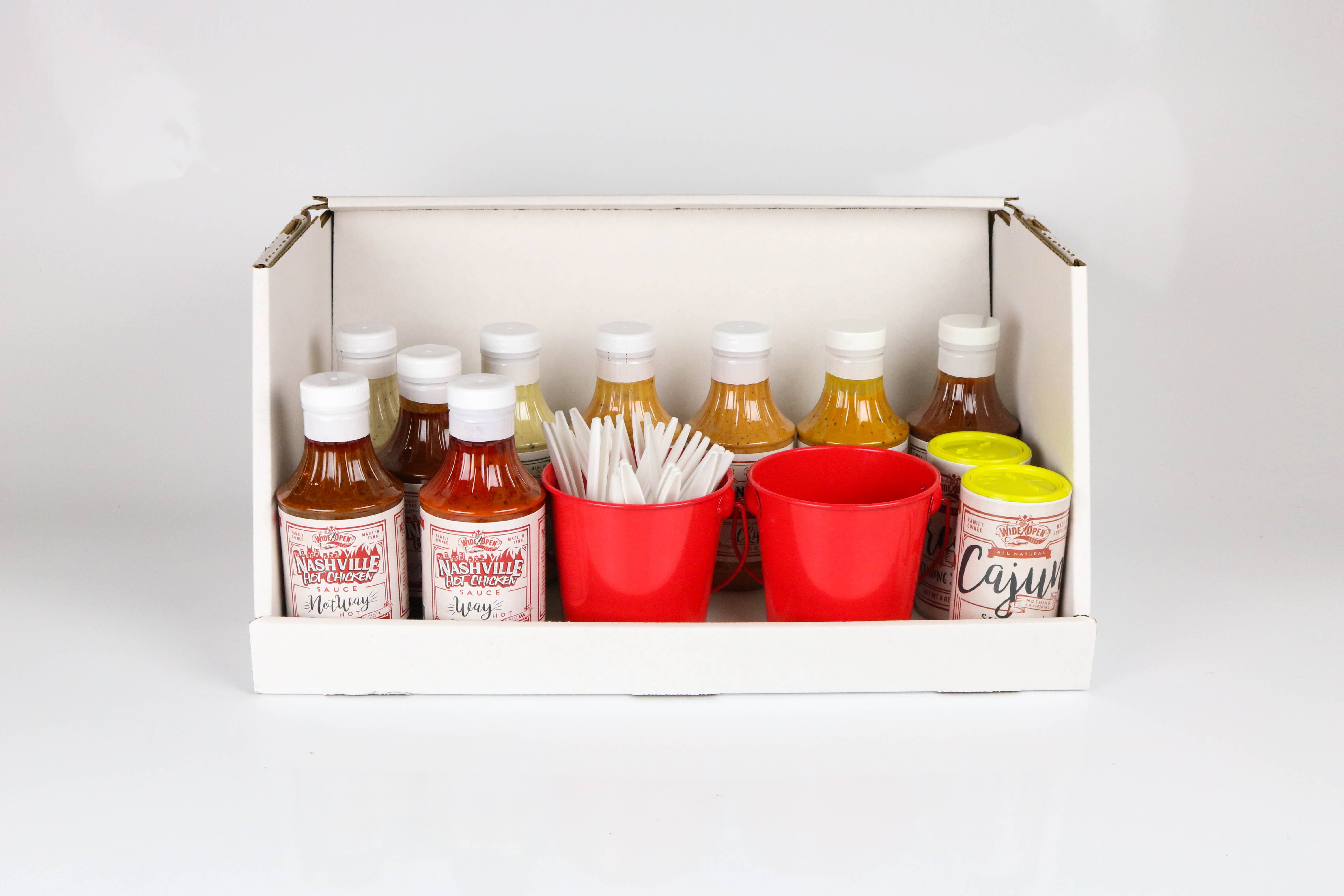 Wide Open Foods - Wholesale Retailer Display - Food & Drink - 66 units w/FREE POP Display and Marketing Header (Copy)2